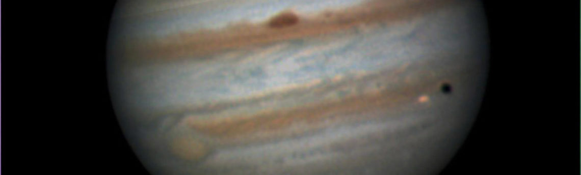 Giove Transito e ombra di Io Seeing 6/10