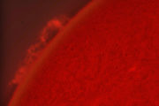 Protuberanza Siepe 01- 07 -2012 h 08 28 UT Corondo Solarmx 40mm
