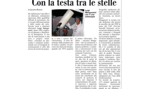 Intervista a giornale locale