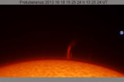 Protuberanze 2013 10 18 15 25 24 h 13 25 24 UT