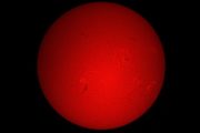 Filmato transito  aereo sul Sole a rallentatore o slow - motion