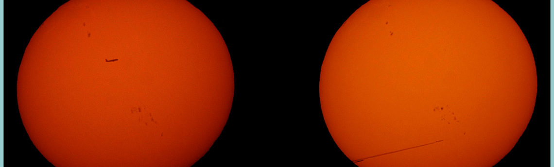 Due aerei nello stesso momento transitavano davanti al Sole