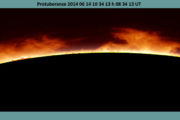 Protuberaze Solari 2014 06 14 10 34 13 h 08 34 13 UT