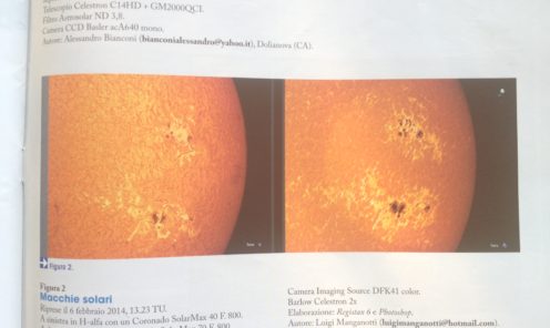 Nuovo Orione 02/04/2014 - Macchie Solari con filtri in H-alpha e Ca-K