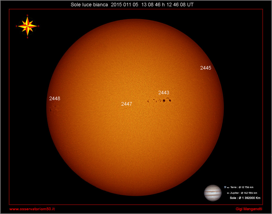 Sole luce bianca  15-11-05 13-08- 46 h 12 08 46 UT