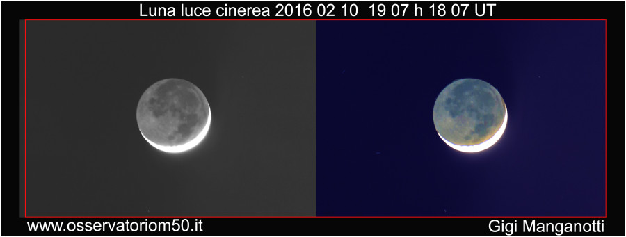 Luna luce cinerea 2016 02 10 19 07 h 18 07 UT