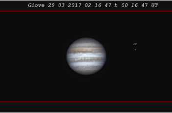 #Giove e i suoi tre satelliti