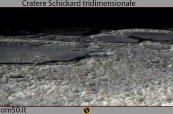 Cratere-Schickard tridimensionale