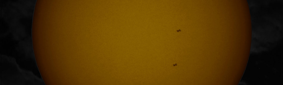 Passaggio ISS sul Sole