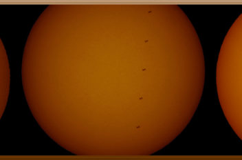 Vari passaggi #ISS sul sole