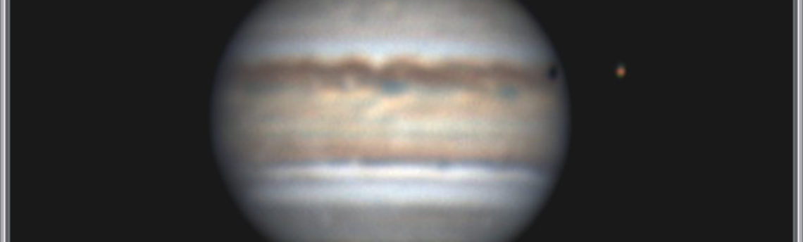 Proiezione ombra di Io su Giove